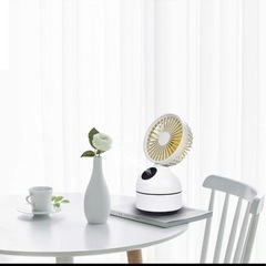 手持ち扇風機/卓上扇風機 折れ變化 噴霧の扇風機 加湿 ミニ U...