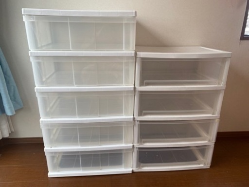 プラスチック収納棚 2個セット