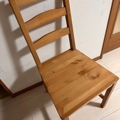 ダイニングチェア4脚を差し上げますの画像