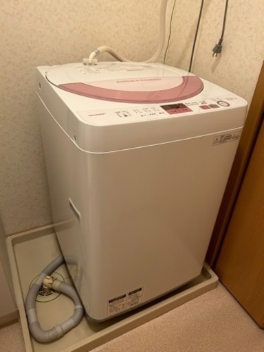シャープ洗濯機　ES-GE6A　6.0㎏　2017年製　取りに来て頂ける方‍♀️