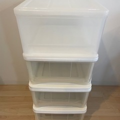 【予約済】収納ケース 収納ボックス 4個セットの画像