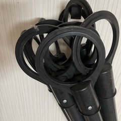 【未使用】軽量コーンバー34φ 2.0m 黄黒　9本の画像