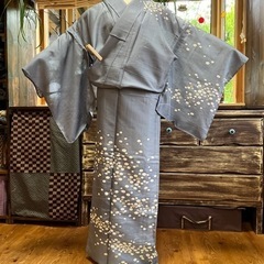 正絹　絽　夏着物