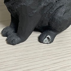 犬の置物　炭で出来てますの画像