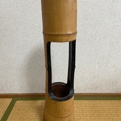 竹の二段花器
