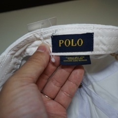 【POLO RALPH LAUREN】キャップ(新品・ホワイト・ユニセックス・サイズフリー)の画像