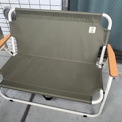 DOD キャンプ　アウトドア　2人掛けチェア　ソファ　ベンチの画像