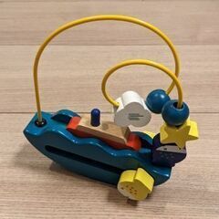 【子ども用品・おもちゃ】木のおもちゃ　ふね　ゆらゆら　ルーピングの画像