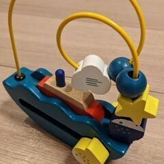 【子ども用品・おもちゃ】木のおもちゃ　ふね　ゆらゆら　ルーピングの画像