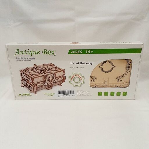 ★ジモティー割引有★ Antiqne Box アンティークボックス ウッドパズル 木製 工作組み立てキット 未使用品