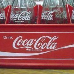 Coca Cola ボトルケース 瓶ケース 24本用 瓶付き 中身無し コカコーラ 収納箱 オブジェ インテリア 雑貨 札幌市 厚別区の画像