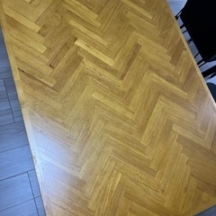 【お取引先決定】ヘリンボーン　おしゃれ　ダイニングテーブル　の画像