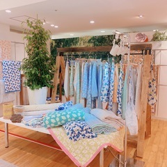 8末までの期間限定♩インドのブロックプリントを使ったテキスタイルブランド「kapuwa（カプワ）」熊本鶴屋店のアルバイトスタッフの画像