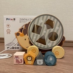 形はめパズル　ソーティングプルトイ　ハリネズミ・てんとう虫の画像