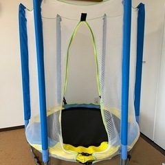【手渡しのみ】直径約120cm 円形トランポリン　セーフネット付き