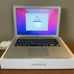 元箱ありの美品　Late 2017 macbook air 256GB　A1466　シルバー　電源アダプターあり