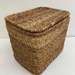 【レガストック江東店】無印良品　重なるバクバク角型バスケット　約W35×25×30cm③の画像