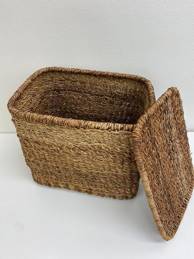【レガストック江東店】無印良品　重なるバクバク角型バスケット　約W35×25×30cm④