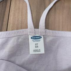 OLD NAVY♡110〜120cm チュールスカート付 キャミワンピ パープルの画像