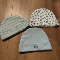 新品未使用品　新生児帽子３組セット