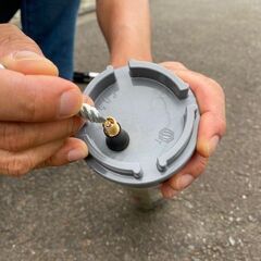 テニスボール加圧再生器「テニスQQ」１本（安全追及版）運用サポート付きスターターキットの画像