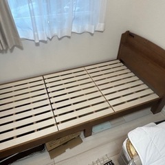 ニトリ 天然木すのこベッドフレーム譲ります！の画像