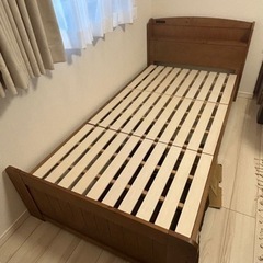 ニトリ 天然木すのこベッドフレーム譲ります！の画像