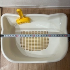 猫の形のトイレの画像