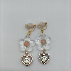 ハンドメイド  フラワーイヤリング
