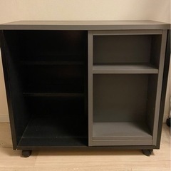 キャスター付きスライド書棚の画像