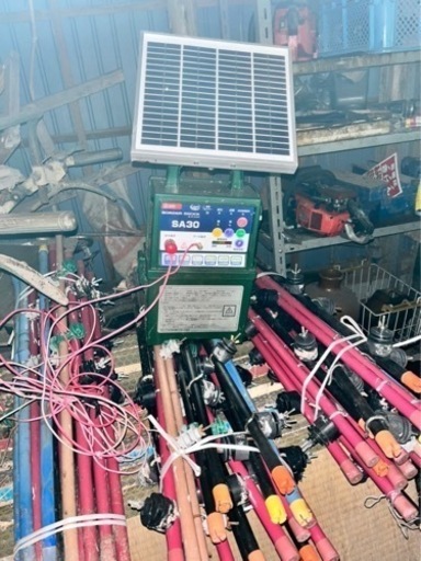 獣害対策用　電気柵装置セット