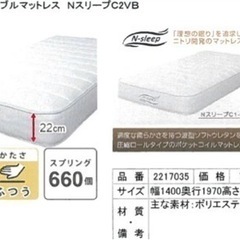決まりました！ニトリ　ダブルベッド新品　未使用