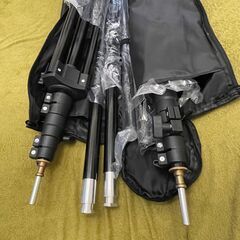 【美品～5/14】クロマキー背景セット ⇒ スタンド＋大グリーンクロス（3mx6m）の画像