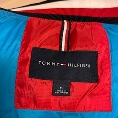 【値下げ】TOMMY HILFIGER ダウン ブルゾン 赤 メンズの画像
