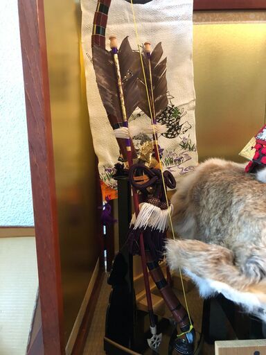 五月人形　屏風　兜　御篝火　御弓太刀　端午飾　久月　暁山作 出陣幟30号 五月人形 5月人形セット 屏風 兜 御篝火 御弓太刀 端午の