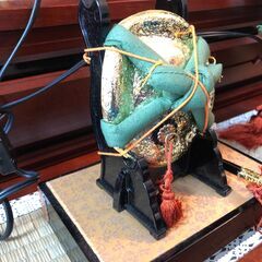 五月人形　5月人形セット　屏風　兜　御篝火　御弓太刀　端午の節句　端午飾　久月　すこやか　暁山作 出陣幟30号の画像