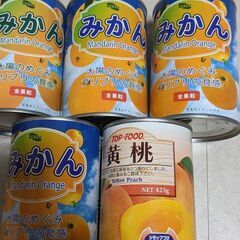 お話し中！フルーツ缶詰