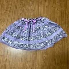 しまむら　シアー　総柄スカート　130㎝
