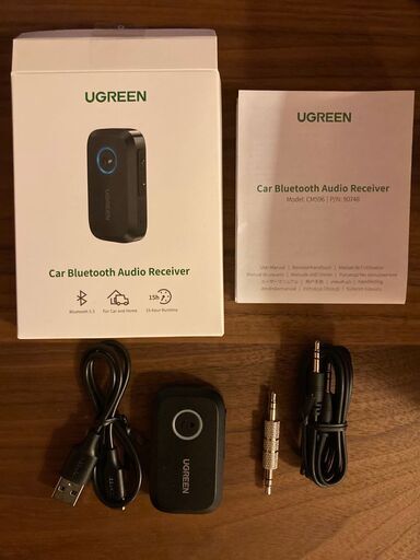 Bluetooth レシーバー 3.5mm 受信機 SBC/AAC 車載/AUX/iPhone/Android カーオーディオ