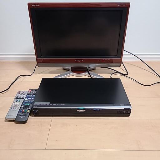 Panasonic　ビエラ　Blu-rayレコーダー　テレビ付き　シャープ