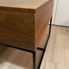 LOWYA [幅110] リフティングテーブル 昇降式 鉄脚 木製の画像