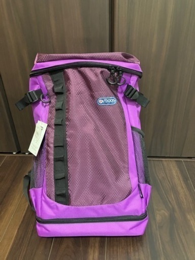 アウトドアプロダクツ] リュック ハニカムリップ 二層式 大容量 A4収納 30L パープル系
