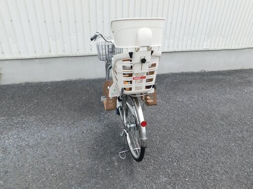 2013 子供乗せ仕様! Panasonic ビビNX BE-ENNX635S2 シルバー 5Ahと3.1Ahのバッテリー2個付! 新品ブレーキワイヤーに交換! OGKリヤチャイルドシート付! 車体＆バッテリー極めて良好! 自590