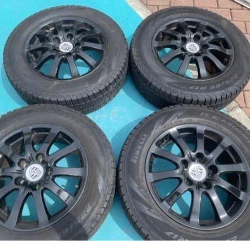 ポルシェ 955 カイエン 純正 17in 7.5J +53 PCD130 スタッドレスタイヤ