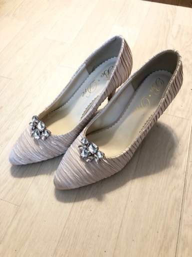 ビジュー付き！　LLサイズ パンプス