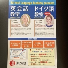 ドイツ語教室　春のコース開催
