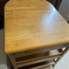 折りたたみ可能　テーブル　キャスター付きの画像
