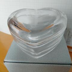 小物入れ　ハート型　宝石箱　アクセサリー入れ　ガラス