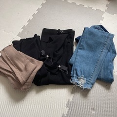 マタニティーレギンス3本＋デニム