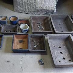 大量の鉢の画像